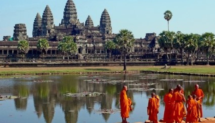 Cambodian Buddhist Monks in Cambodia
